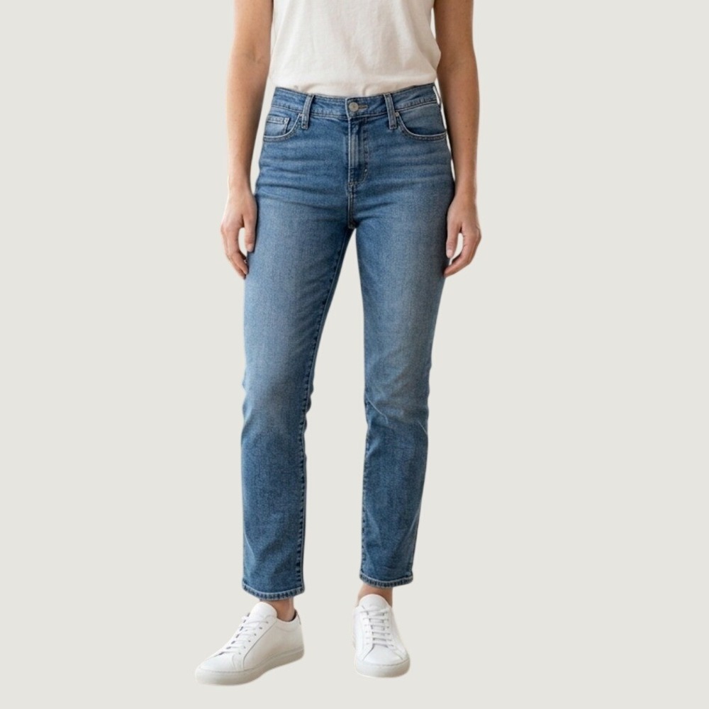Joes Jeans The Lara Mid Rise Cigarette Ankle Jeans Dazzling Blue Size 31